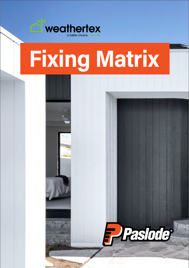 Paslode Fixing Matrix for timber boards